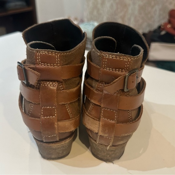 H by Hudson suede and leather Horrigan booties 38 - Picture 8 of 11